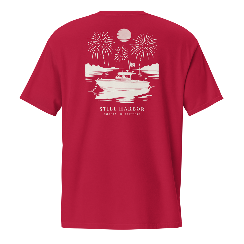 Harbor Fireworks Pocket Tee