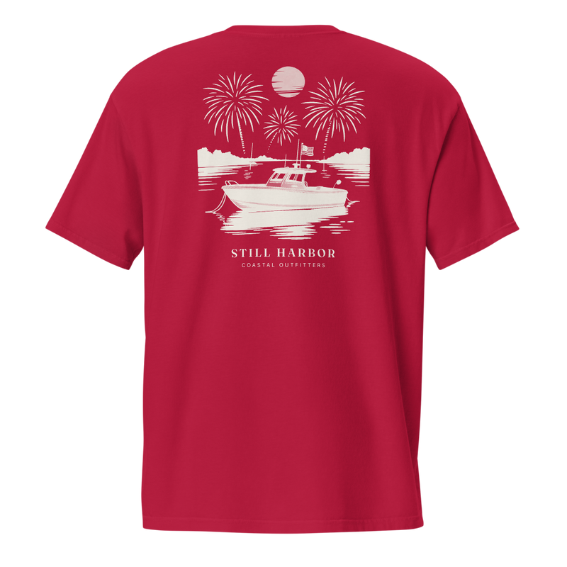Harbor Fireworks Pocket Tee graphic tee