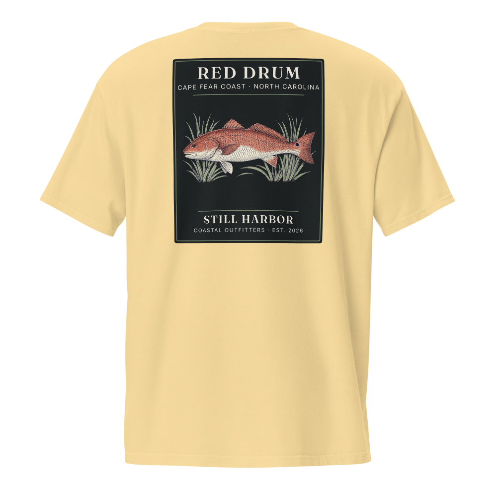 Red Drum Field Guide Pocket Tee