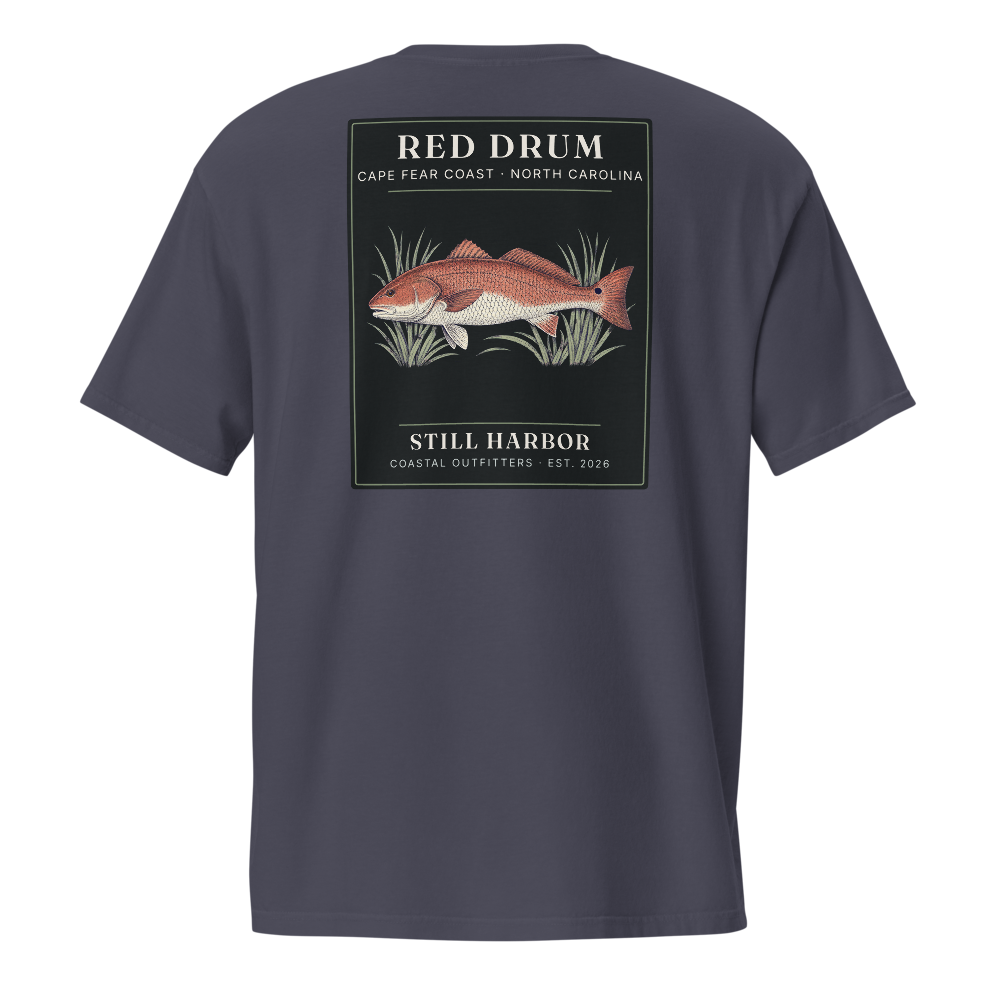 Red Drum Field Guide Pocket Tee