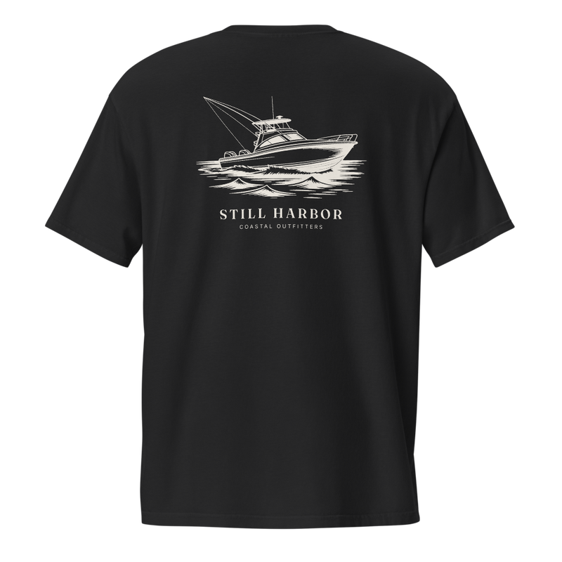 Soundings Run Pocket Tee graphic tee