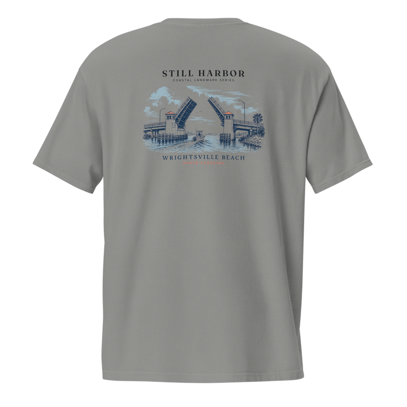 Wrightsville Drawbridge Pocket Tee graphic tee